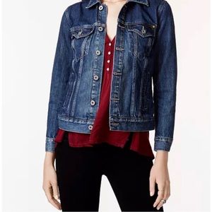 Lucky Brand Tomboy Trucker Denim jacket size S CUTE!  EUC